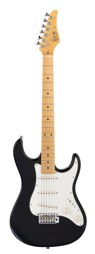 Levinson Sceptre Ventana SV1 Electric Guitar - Black - Full