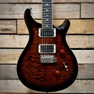 PRS SE Custom 24 Quilt Electric Guitar - Black Gold Burst - Body