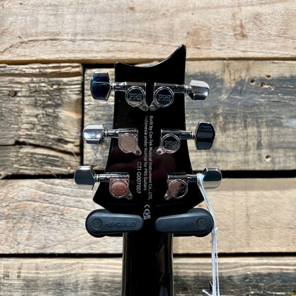 PRS SE Custom 24 Quilt Electric Guitar - Black Gold Burst - Machine Heads