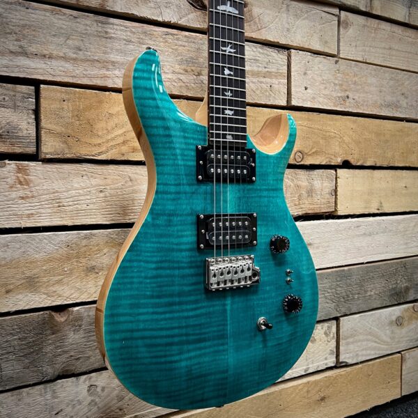 PRS SE Custom 24-08 Electric Guitar - Turquoise - Angle 2