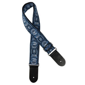 Gaucho Traditional Series 2 Jacquard Weave Guitar Strap - Blue