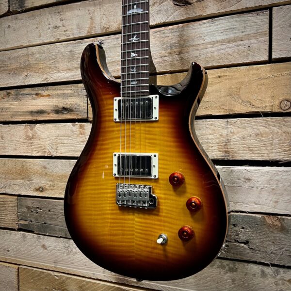 PRS SE DGT David Grissom Signature Electric Guitar - McCarty Tobacco Sunburst - Angle 2