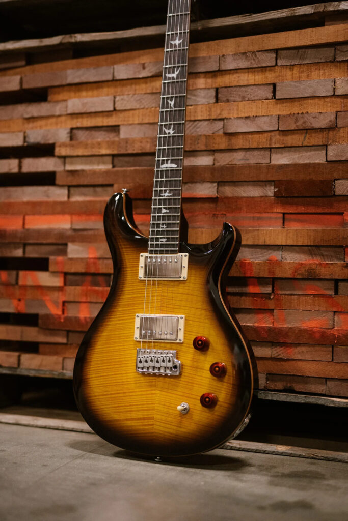 PRS SE DGT David Grissom Signature Electric Guitar - McCarty Tobacco Sunburst - Lifestyle