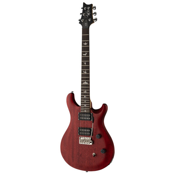 PRS SE CE 24 Standard Satin Electric Guitar - Vintage Cherry - Angle
