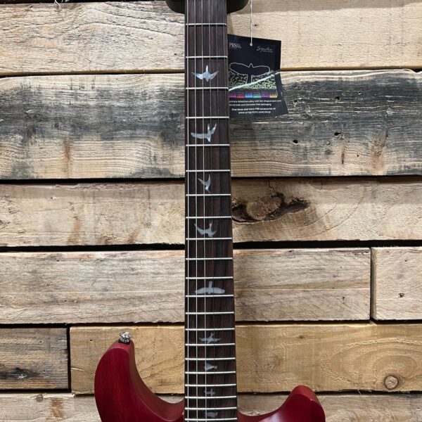 PRS SE CE 24 Standard Satin Electric Guitar - Vintage Cherry - Fretboard