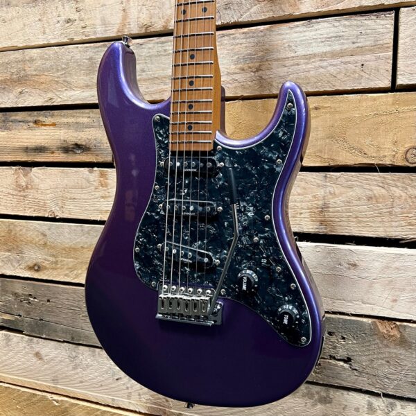 Levinson Sceptre Ventana Standard SV1 Electric Guitar - Metallic Purple - Angle 2