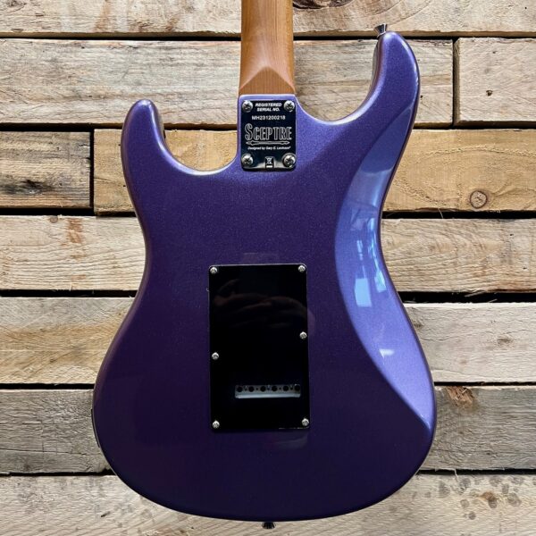 Levinson Sceptre Ventana Standard SV1 Electric Guitar - Metallic Purple - Body Back