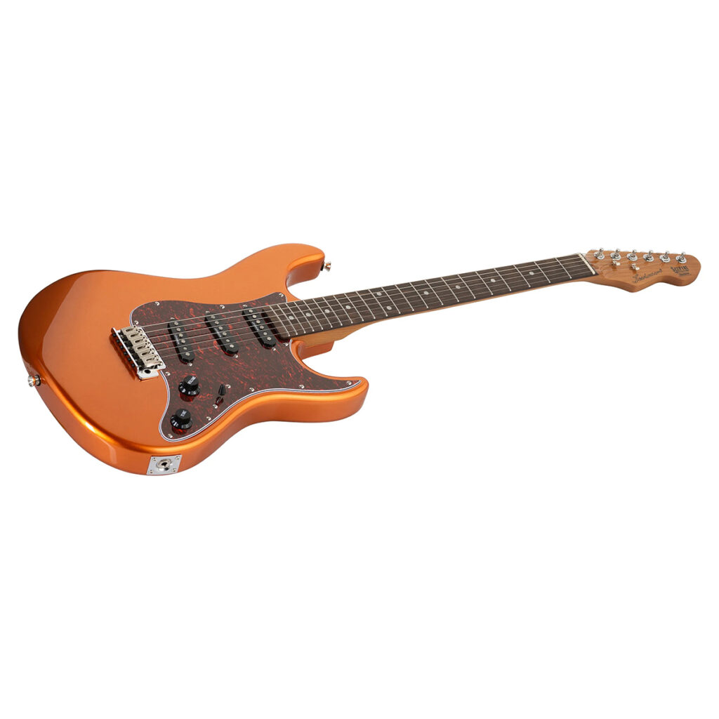 Levinson Sceptre Ventana Standard SV1 Electric Guitar - Metallic Sienna Copper - Angle