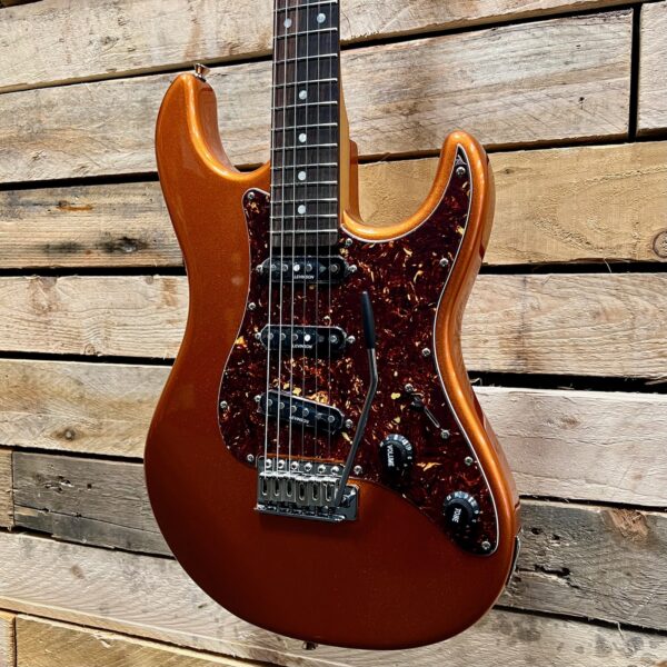 Levinson Sceptre Ventana Standard SV1 Electric Guitar - Metallic Sienna Copper - Angle 2