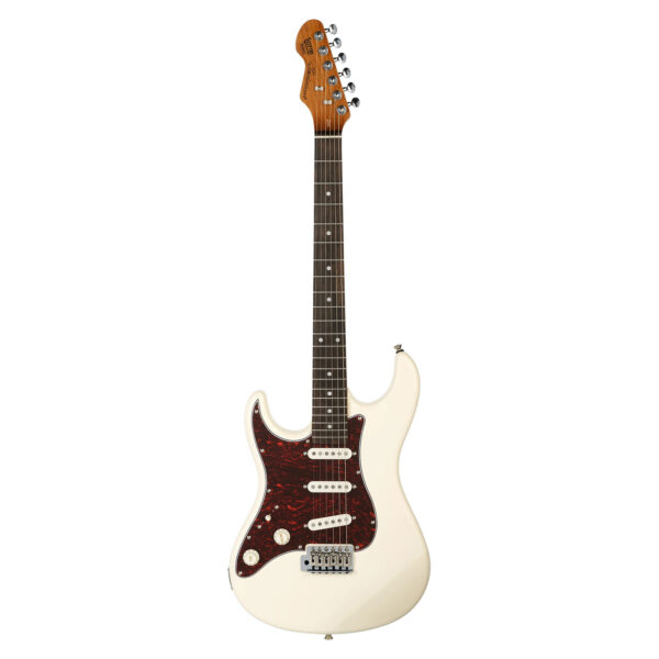 Levinson Sceptre Ventana Standard SV1 Left-Handed Electric Guitar – Olympic White - Front