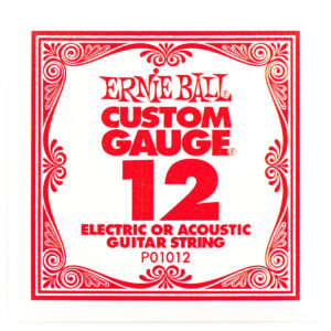 Ernie Ball .012 Plain Steel Single Guitar String