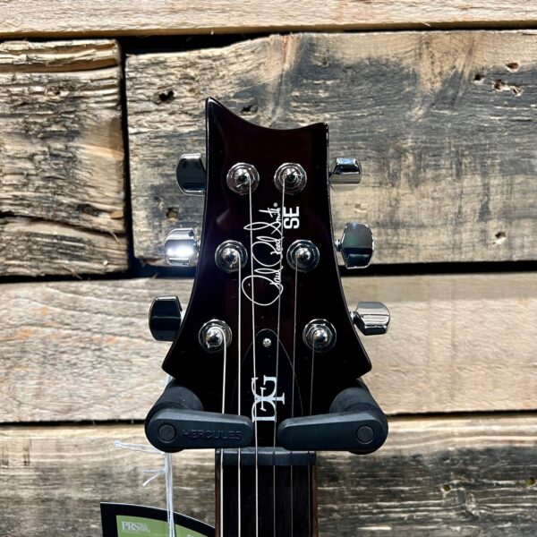 PRS SE DGT David Grissom Signature Electric Guitar - Gold Top (Serial #F093927) - Headstock