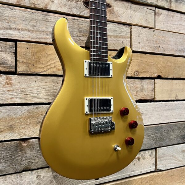 PRS SE DGT David Grissom Signature Electric Guitar - Gold Top (Serial #F095484) - Angle 1