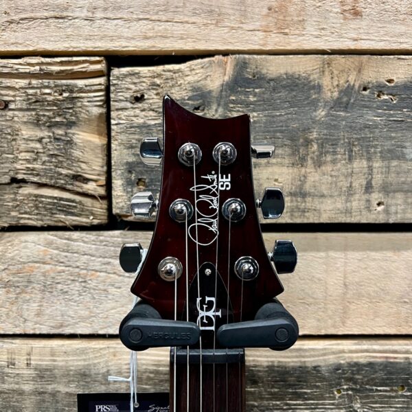 PRS SE DGT David Grissom Signature Electric Guitar - Gold Top (Serial #F095484) - Headstock