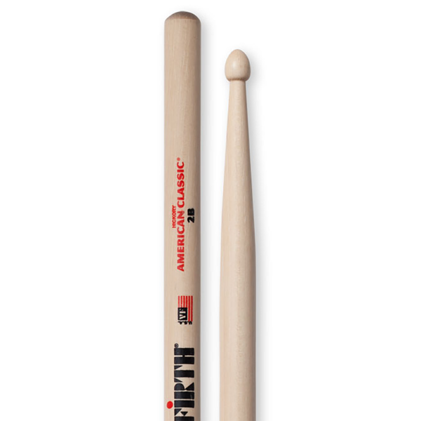 Vic Firth American Classic 2B Wood Tip Drumsticks