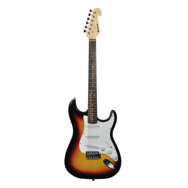 Chord CAL63 Electric Guitar - 3-Tone Sunburst - Front
