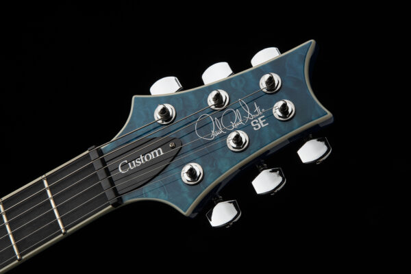 PRS SE Custom 24-08 Quilt Electric Guitar - Lake Blue - Image 8