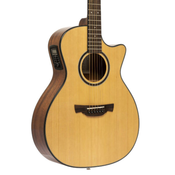 Crafter ABLE T630CE N Orchestra Cutaway Electro-Acoustic Guitar - Body