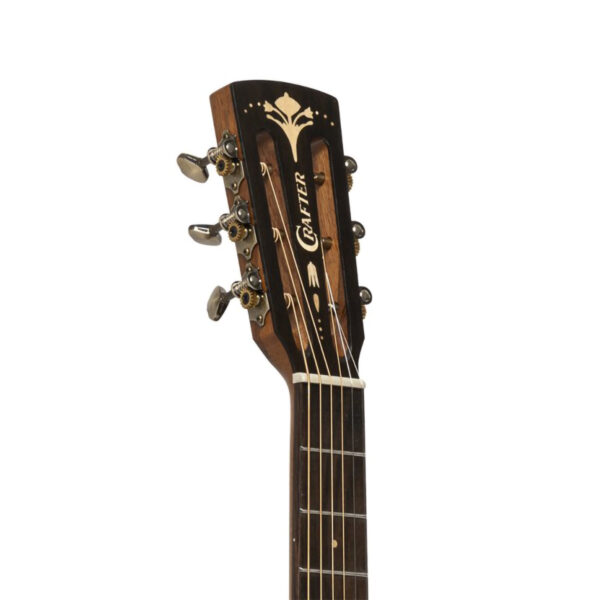 Crafter MINO ALK Travel Electro-Acoustic Guitar - Headstock
