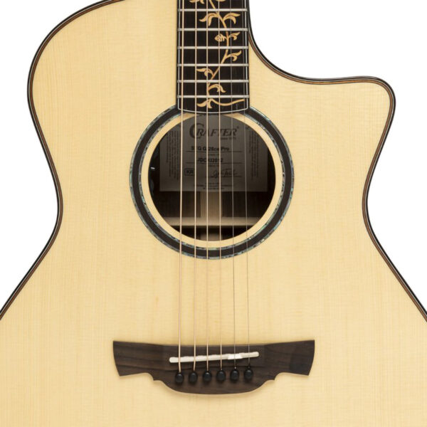 Crafter STG G28CE PRO Grand Auditorium Cutaway Electro-Acoustic Guitar - Body Front
