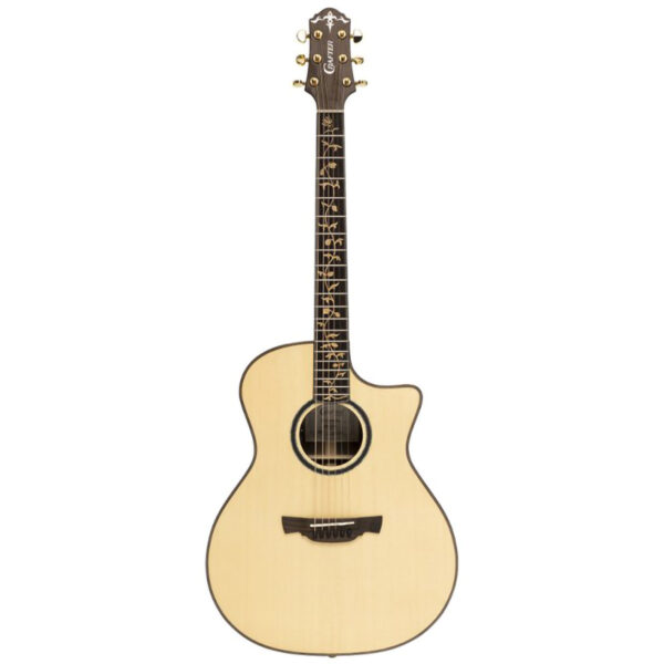 Crafter STG G28CE PRO Grand Auditorium Cutaway Electro-Acoustic Guitar - Front
