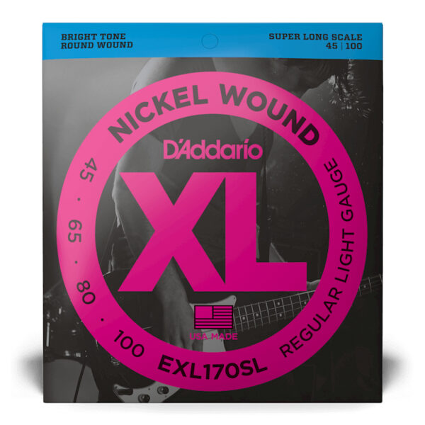 D'Addario EXL170SL Super Long Scale Bass Guitar Strings - Light - 45-100
