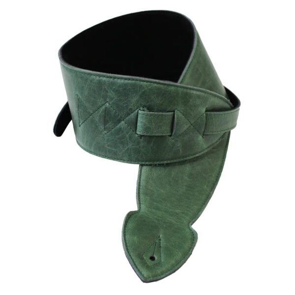 Leathergraft 2.5" Softy Leather Guitar Strap - Green