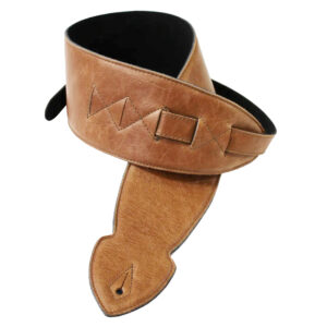 Leathergraft 4" Softy Leather Guitar Strap - Honey