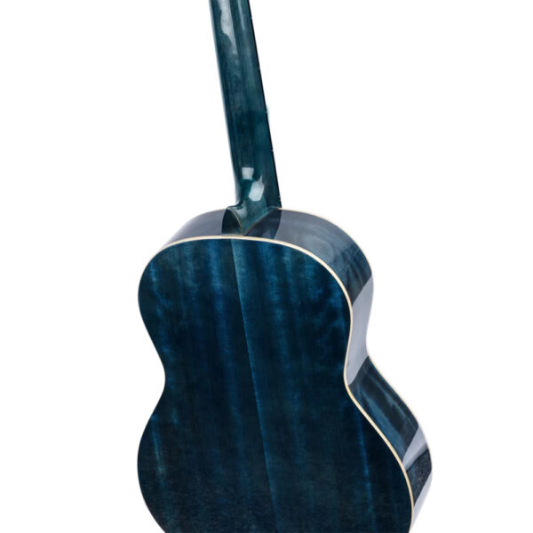Ortega R121SNOC Family Series Slim Neck Classical Guitar - Ocean Blue - Back Angle