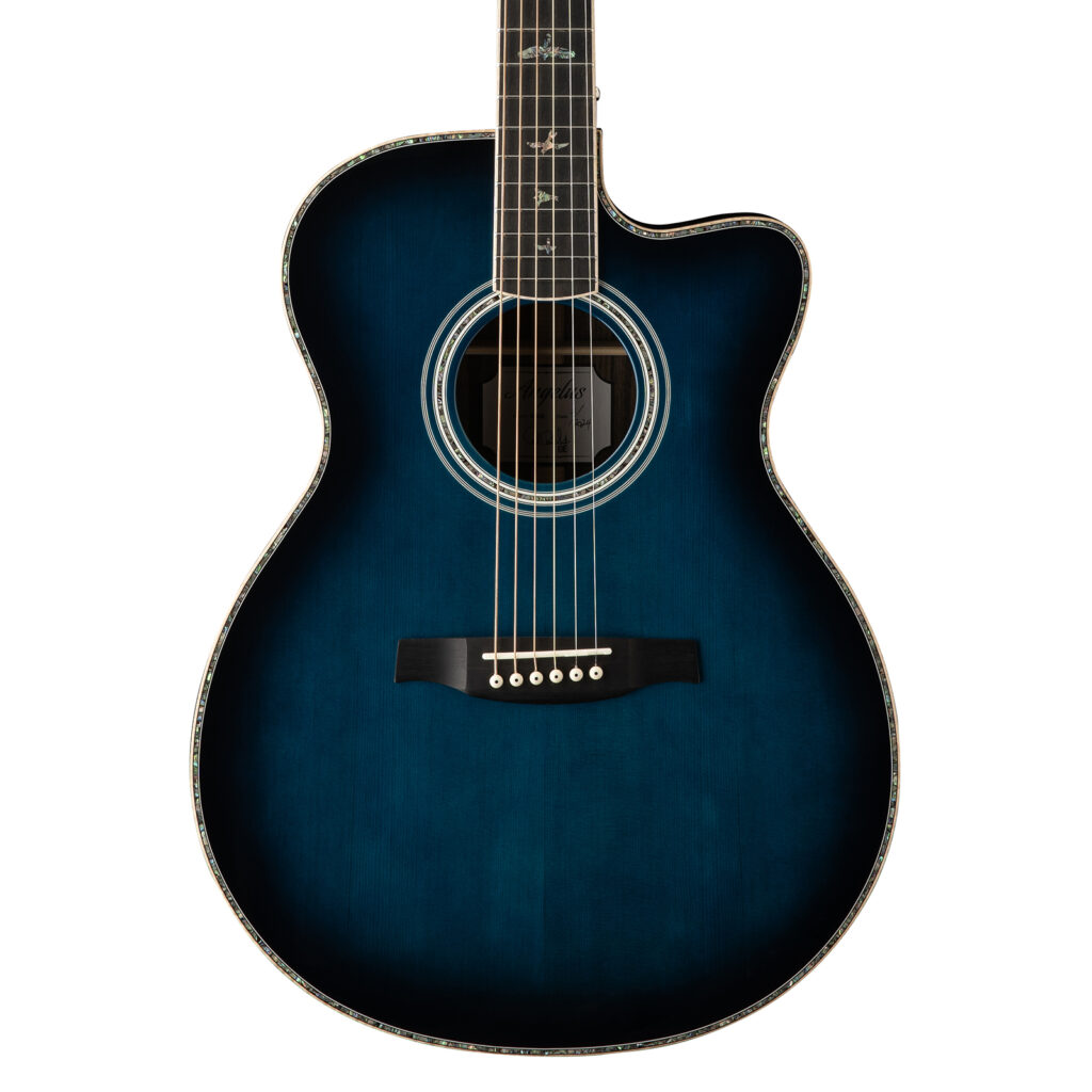 PRS SE A60E Angelus Electro-Acoustic Guitar - Cobalt Blue Burst - Body