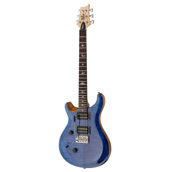 PRS SE Custom 24 Left Handed Electric Guitar - Faded Blue - Angle