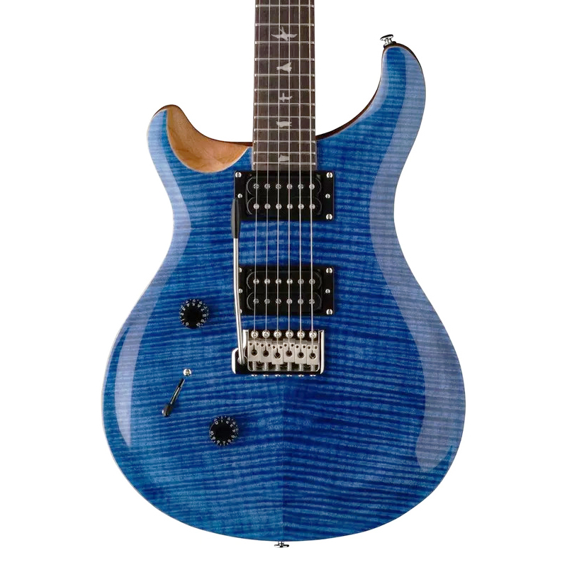 PRS SE Custom 24 Left Handed Electric Guitar - Faded Blue - Body