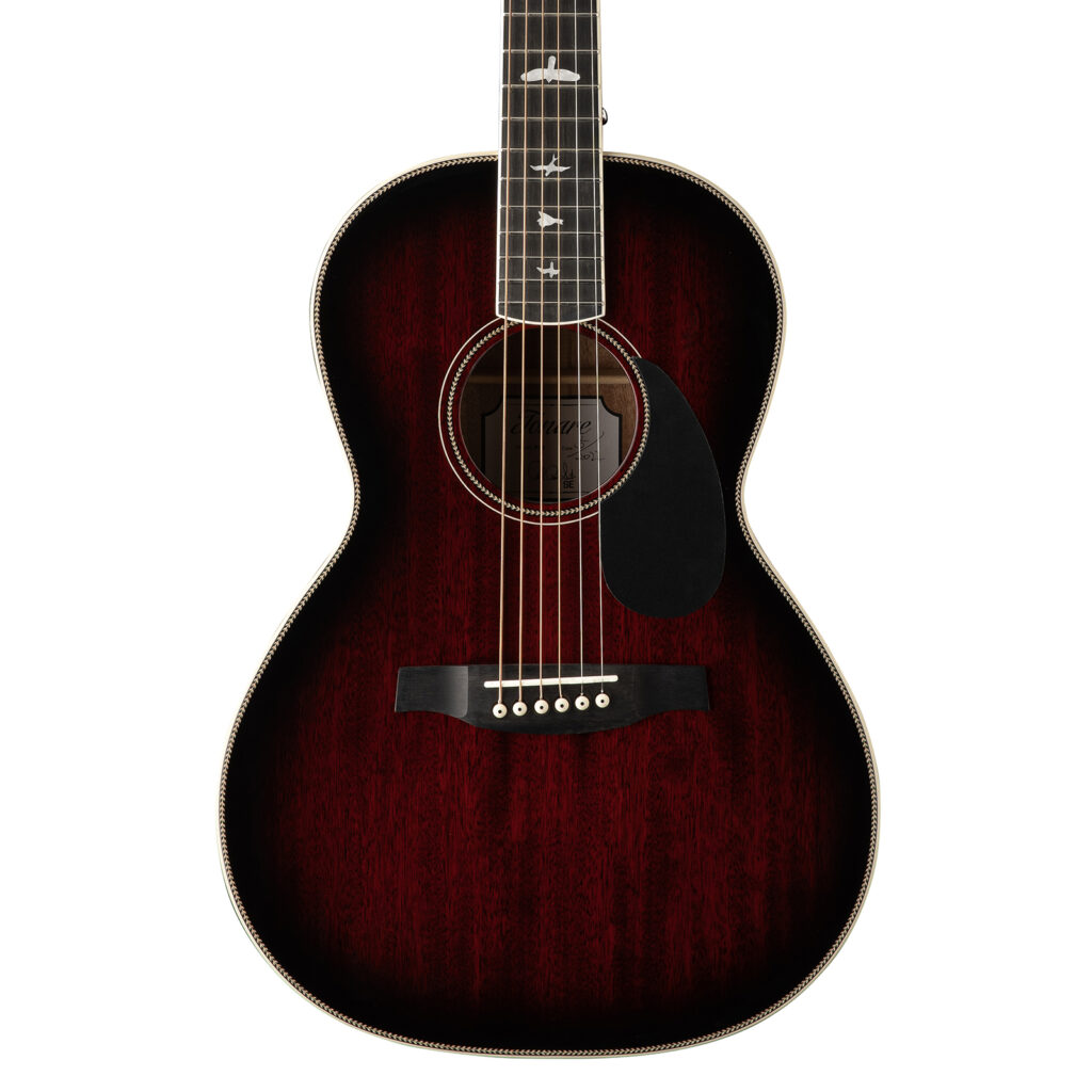 PRS SE P20E Tonare Parlour Electro-Acoustic Guitar - Fire Red Burst - Body