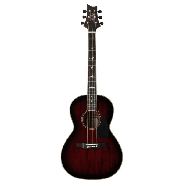 PRS SE P20E Tonare Parlour Electro-Acoustic Guitar - Fire Red Burst - Front