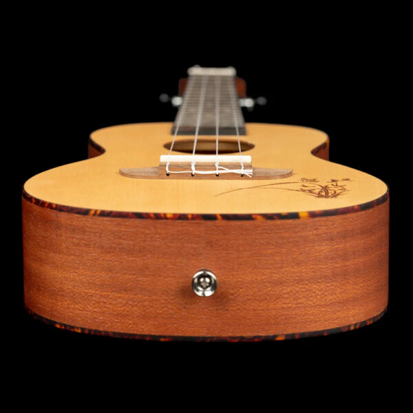 Ortega RU5 Bonfire Series Concert Size Ukulele - Natural - Strap Button