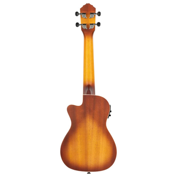 Ortega RUDAWN-CE Earth Series Concert Size Electro-Acoustic Ukulele - Dawn Sunburst - Back