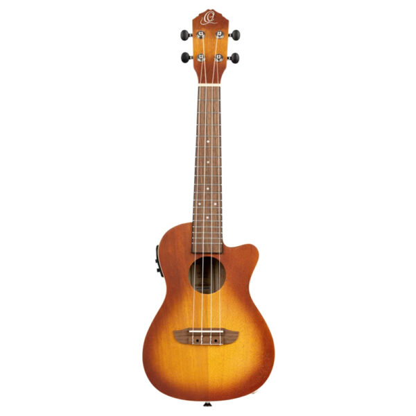 Ortega RUDAWN-CE Earth Series Concert Size Electro-Acoustic Ukulele - Dawn Sunburst - Front