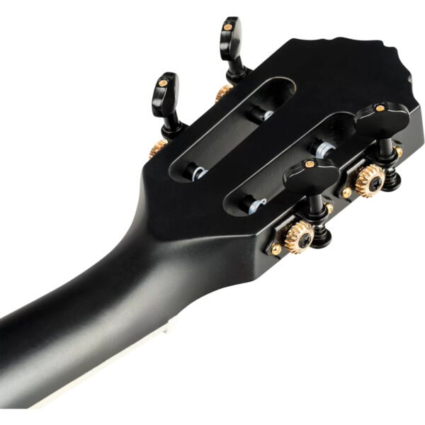 Ortega TourPlayer Series Tenor Size Left-Handed Ukulele - Matte Black - Machine Heads