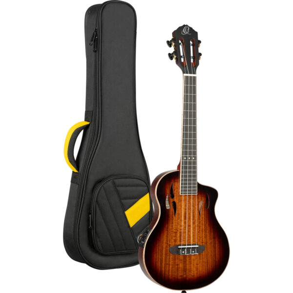 Ortega TourPlayer Series Tenor Size Ukulele - Acacia Burst - Gig Bag
