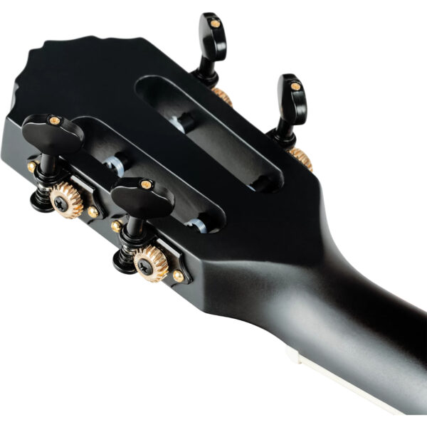 Ortega TourPlayer Series Tenor Size Ukulele - Matte Black - Machine Heads