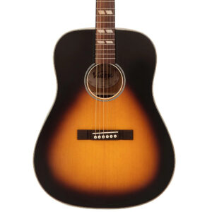 Vintage Historic Series Dreadnought Acoustic Guitar - Vintage Sunburst - Body