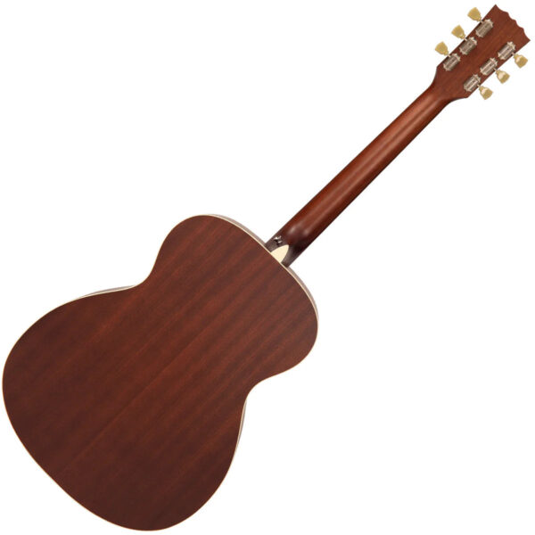 Vintage Historic Series Orchestra Acoustic Guitar - Vintage Sunburst - Back