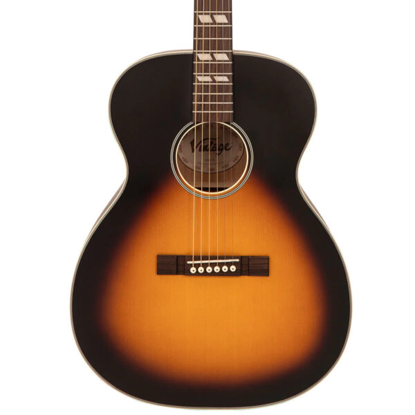 Vintage Historic Series Orchestra Acoustic Guitar - Vintage Sunburst - Body