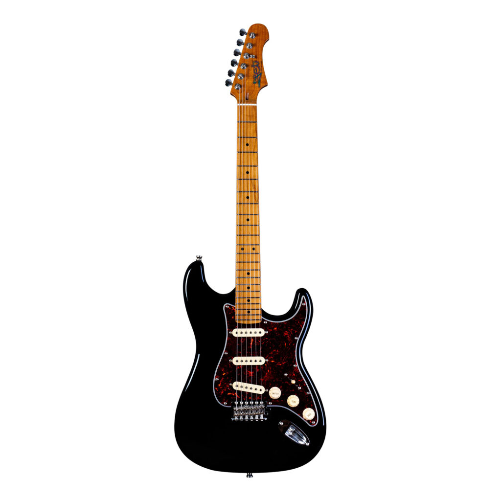 JET JS-300 Electric Guitar - Black - Front